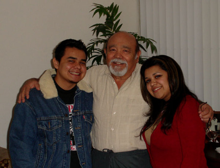 My dad, son and daughter