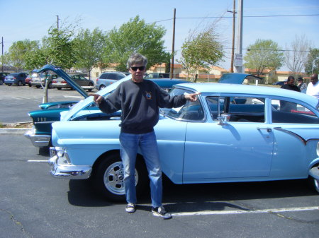 standing by my 1957 ford 70a 2 dr sedan