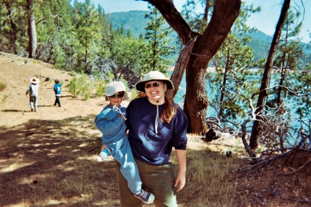 hiking around Lake Shasta last year