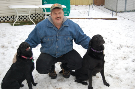 My husband & our dogs