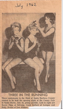 1962 Maid of Santa Barbara County Contest
