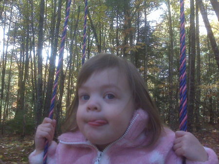 Tristyn on the swing