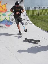 david skateboarding
