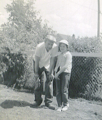 1961 Karen, Dad Urban Garden