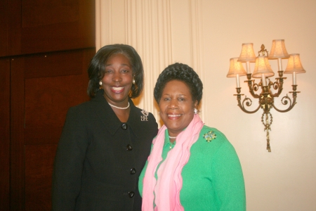 Veronica and Congresswoman Sheila Jackson Lee of Texas