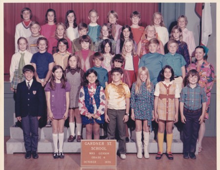Gardner St School 1971 6th Grade