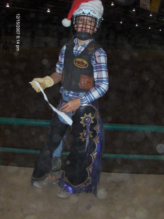 SANTA COMES TO BULLRIDING! KENAN-12 YR. OLD