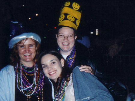 Mardi Gras with friend and daughter