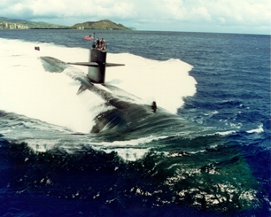 Trident Submarine at sea