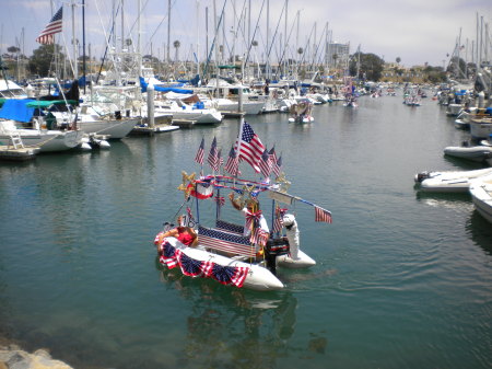 4Th of July Dingy Parade, Oceanside Harbor