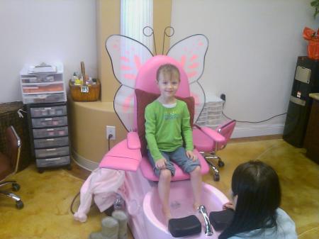 Payten - being pampered!