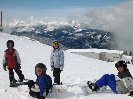 my kids in whistler