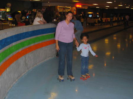 Rollerskating with Shiloh