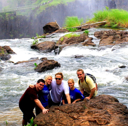 on the edge of victoria falls