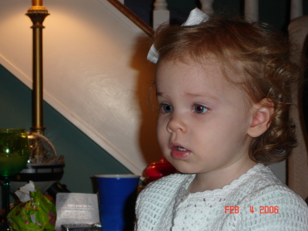 Daughter Lindsey Grace at 18mo