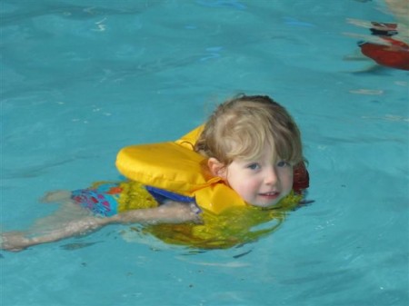 Fiona swimming, 2006