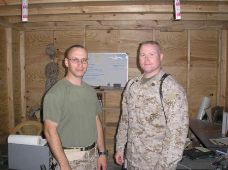 mick and i while in iraq