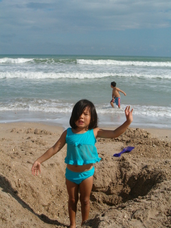 My kids lovin' the beach