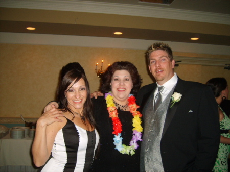Tina, Me and Vin at Sarah's Wedding