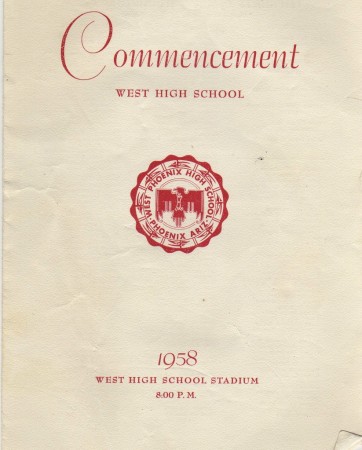 Phoenix West High Commencement Program-1