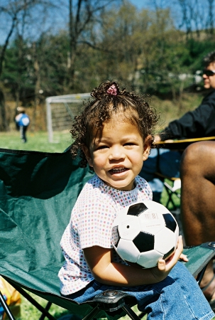 Bethany at soccer field