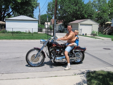 tommy and brian cruisin' on the bike