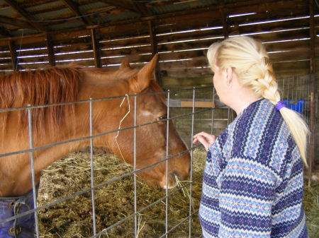 My horse Blaze and me