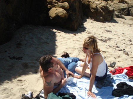 me and ex at beach santa cruz 2007