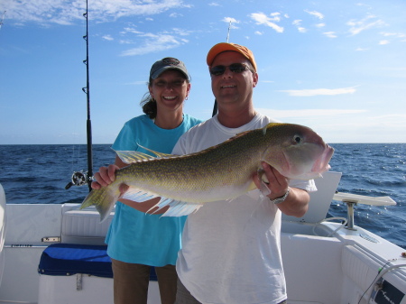 Julie and I off palm beach fishing