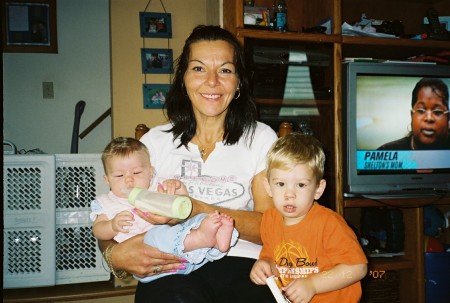 Cally and 2 of my Grandchildren