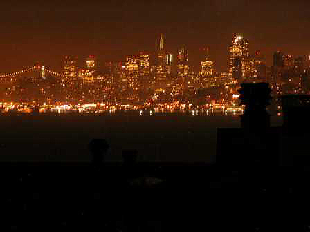 SF at night from Prospect Ave apt.