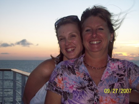 Mandy and me on a cruise!!