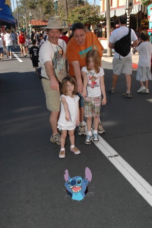 Disney, with the family