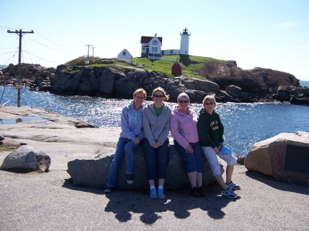 The girls at Nubble in Maine