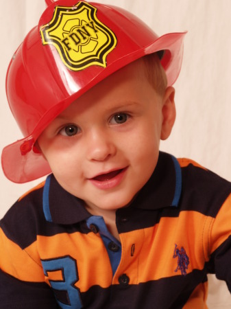 fire helmet closeup