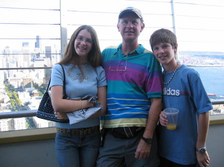 Bob, Ashley & Adam from atop the Space Needle