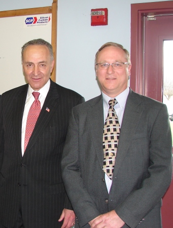 Senator Schumer Visiting My Company 2010