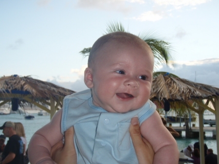 Liam in St. Maarten