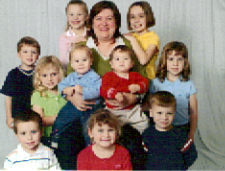 my self and 10 grandchildren