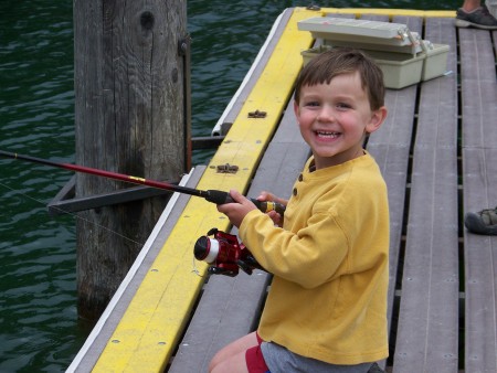 Isaiah's 1st Fishing Trip Aug 2007