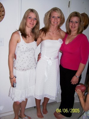 Shantel, Sheila, Rachel, graduation 2005