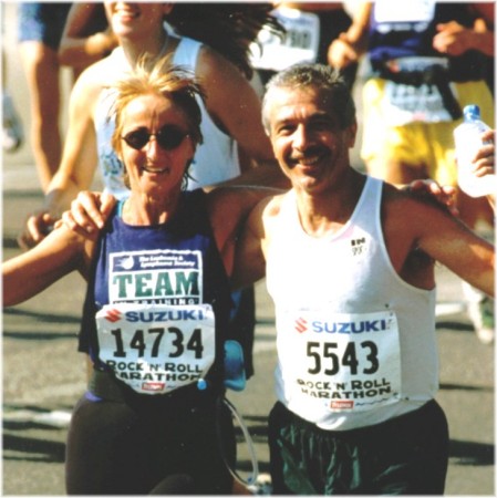 2001 San Diego Marathon with Pete