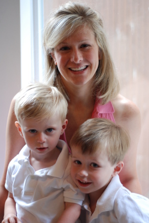 Tom's wife and two sons.