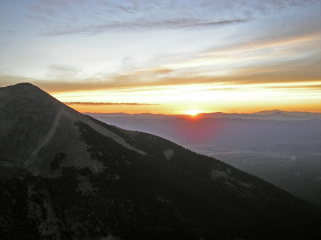 Sunrise on Mt. Shavano, CO, 14,000 ft
