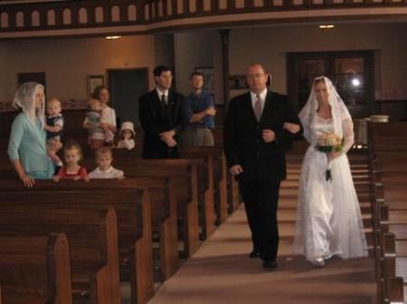 Walking Daughter down the aisle