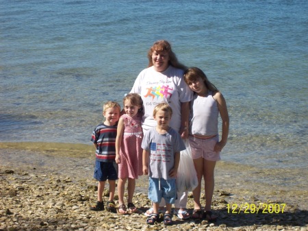 my mom and all four kids