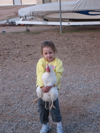 Savhannah at Gramma's "Farm"