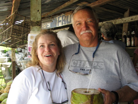 My husband Jerry and me in Panama 2008