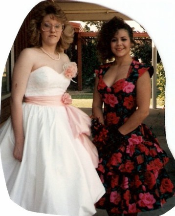 Me and Julie Sawyer before prom 89