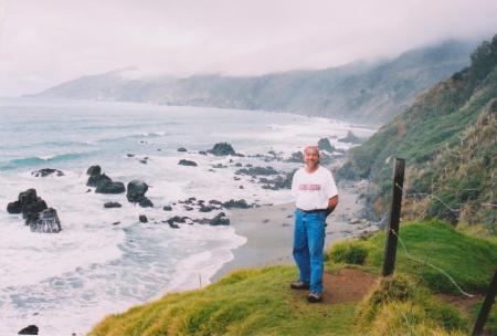 My husband, David, at Big Sur